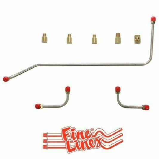 1956-58 Chevrolet Corvette Pump-Carb Fuel Line 265/283 8cyl 2 X 4 BBL -VPC5604OM - Pre-Bent Fuel Lines Car Part People