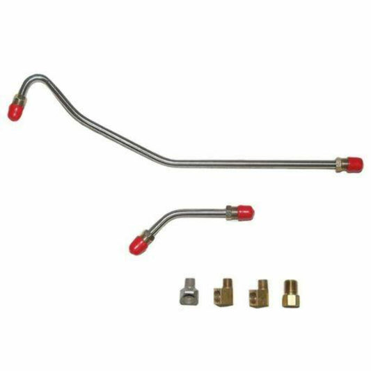 VPC6312SS - '63-65 Chevrolet Corvette Pump-Carb Fuel Line 327CID 340HP 4BBL - Pre-Bent Fuel Lines Car Part People