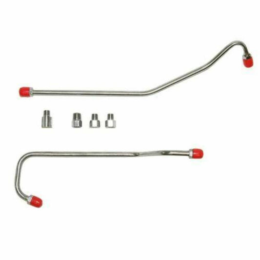 1963-65 Chevrolet Corvette Pump-Carb Fuel Line 327CID Fuel Injected - VPC6314SS - Pre-Bent Fuel Lines Car Part People