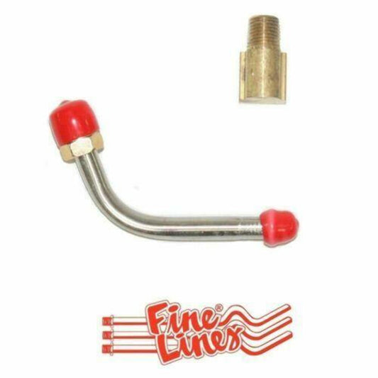 1963-65 Chevrolet Corvette Pump-Carb Fuel Line Fuel Pump Inlet Line - VPC6315SS - Pre-Bent Fuel Lines Car Part People