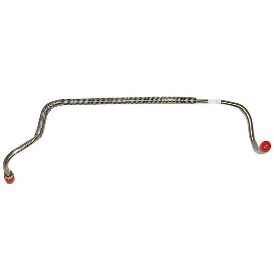 Pump to Carburetor Fuel Line For 77-79 Chevy Corvette 350CID 3/8 Inch w/ Armor S VPC7734OM - Pre-Bent Fuel Lines Car Part People