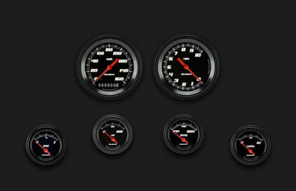 Velocity Black Six Gauge Set 01 VS01BBLF