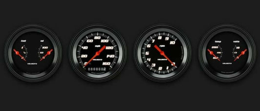 Velocity Black Series Four Gauge Set VS05BBLF