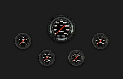Velocity Black Five Gauge Set 100 VS100BBLF