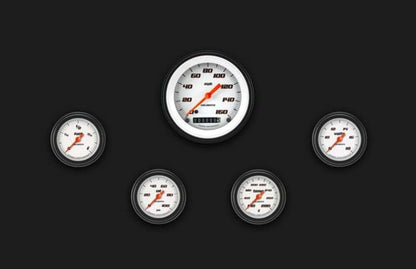 Velocity White Five Gauge Set 100 VS100WBLF