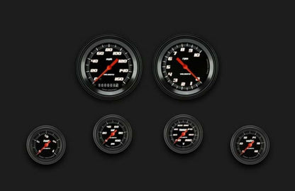 Velocity Black Six Gauge Set 101 VS101BBLF