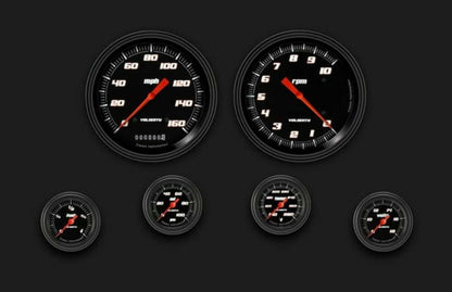 Velocity Black Six Gauge Set 151 VS151BBLF