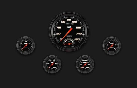 Velocity Black Five Gauge Set 165 VS165BBLF