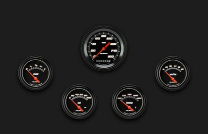 Velocity Black Five Gauge Set 200 VS200BBLF