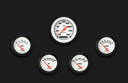 Velocity White Five Gauge Set 200 VS200WBLF