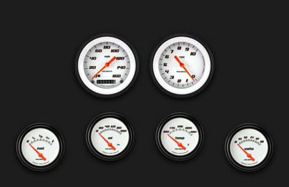 Velocity White Six Gauge Set 201 VS201WBLF