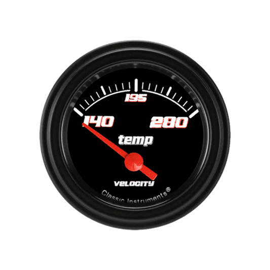 Velocity Black 2 1/8" Water Temp VS26BBLF