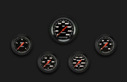 Velocity Black Five Gauge Set 300 VS300BBLF