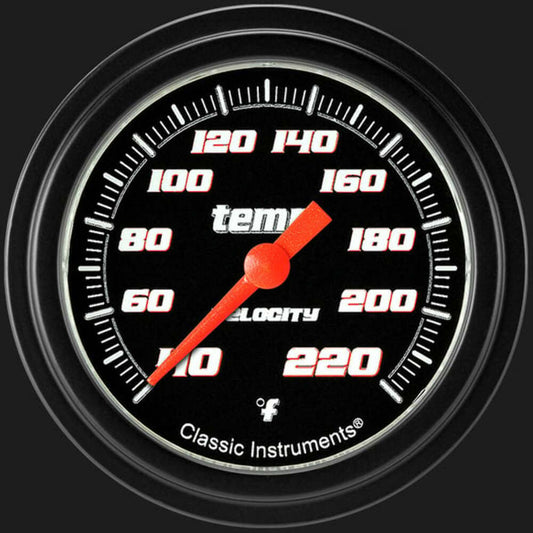 Velocity Black 2 5/8" Stock Eliminator Temp. Gauge VS329BBLF
