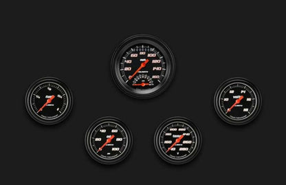Velocity Black Five Gauge Set 335 VS335BBLF