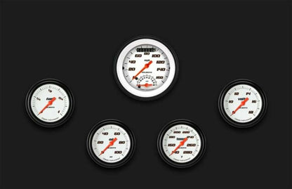 Velocity White Five Gauge Set 335 VS335WBLF