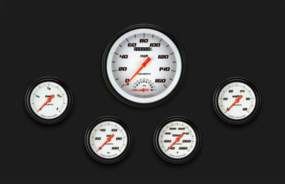 Velocity White Five Gauge Set 365 VS365WBLF