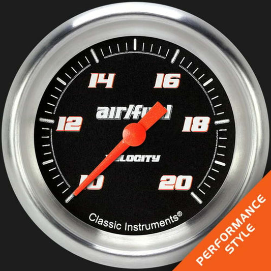 Velocity Black 2 5/8" Air Fuel Ratio Gauge VS394BAPF