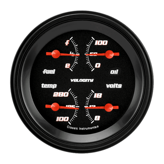 Velocity Black 3 3/8" Quad VS73BBLF