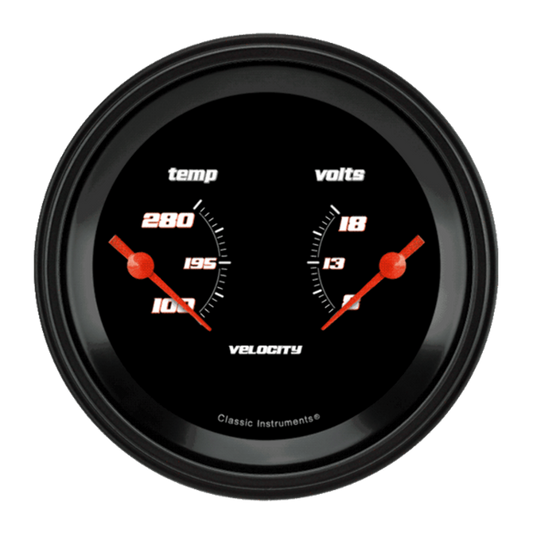 Velocity Black 3 3/8" Dual VS74BBLF