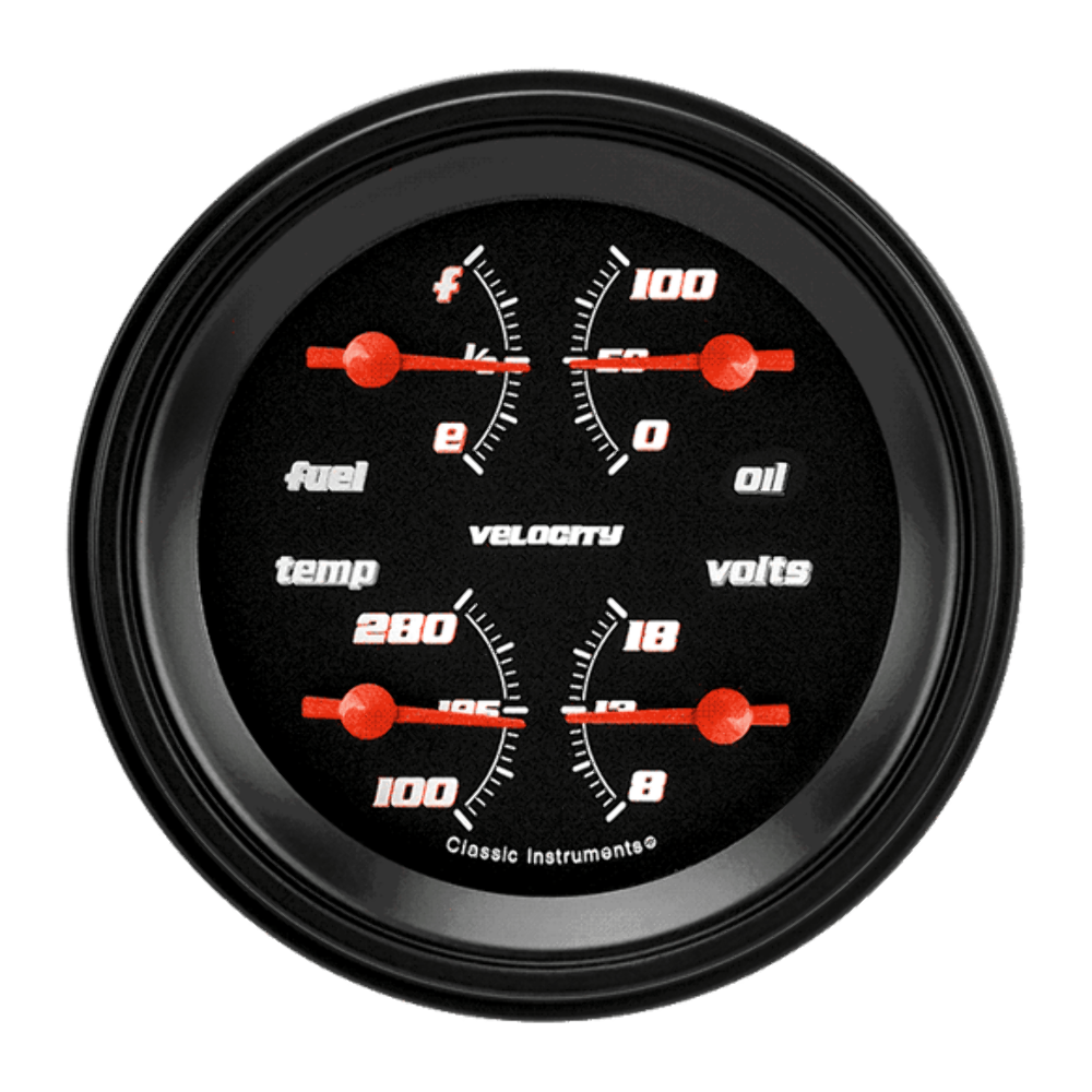 Velocity Black 3 3/8" Quad VS77BBLF