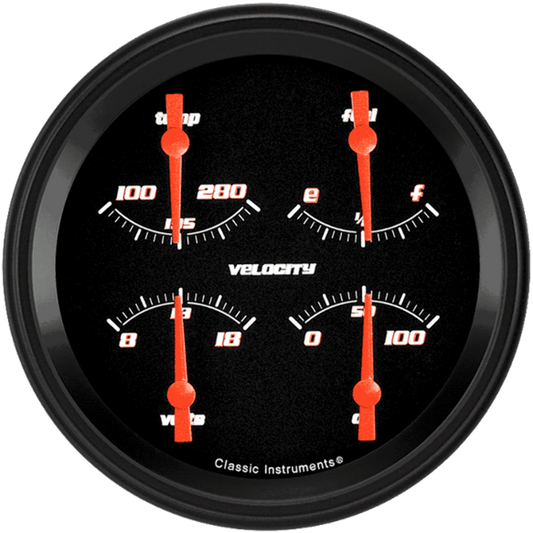 Velocity Black 4 5/8" Quad VS31BBLF