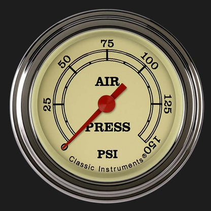 Vintage 2 1/8" Air Pressure Gauge VT118SLF