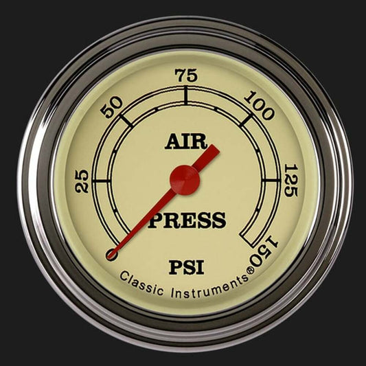 Vintage 2 1/8" Air Pressure Gauge VT118SLF