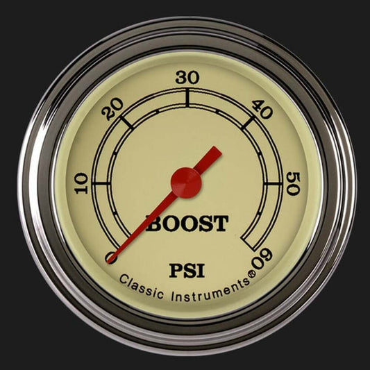 Vintage 2 1/8" Boost Gauge, 60 psi VT143SLF