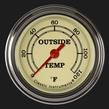 Vintage 2 1/8" Outside Air Temp. Gauge VT199SLF
