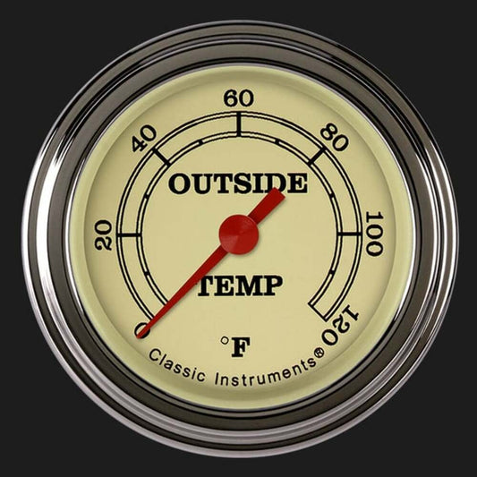 Vintage 2 1/8" Outside Air Temp. Gauge VT199SLF