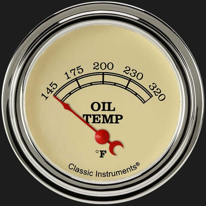 Vintage 2 5/8" Oil Temperature Gauge VT228SLF