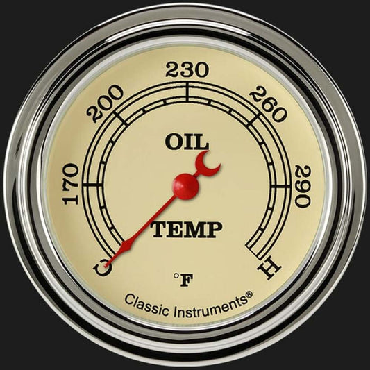 Vintage 2 5/8" Oil Temperature Gauge VT328SLF