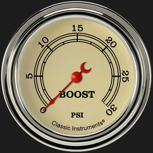 Vintage 2 5/8" Boost Gauge, 30 psi VT342SLF