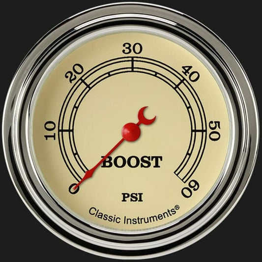 Vintage 2 5/8" Boost Gauge, 60 psi VT343SLF