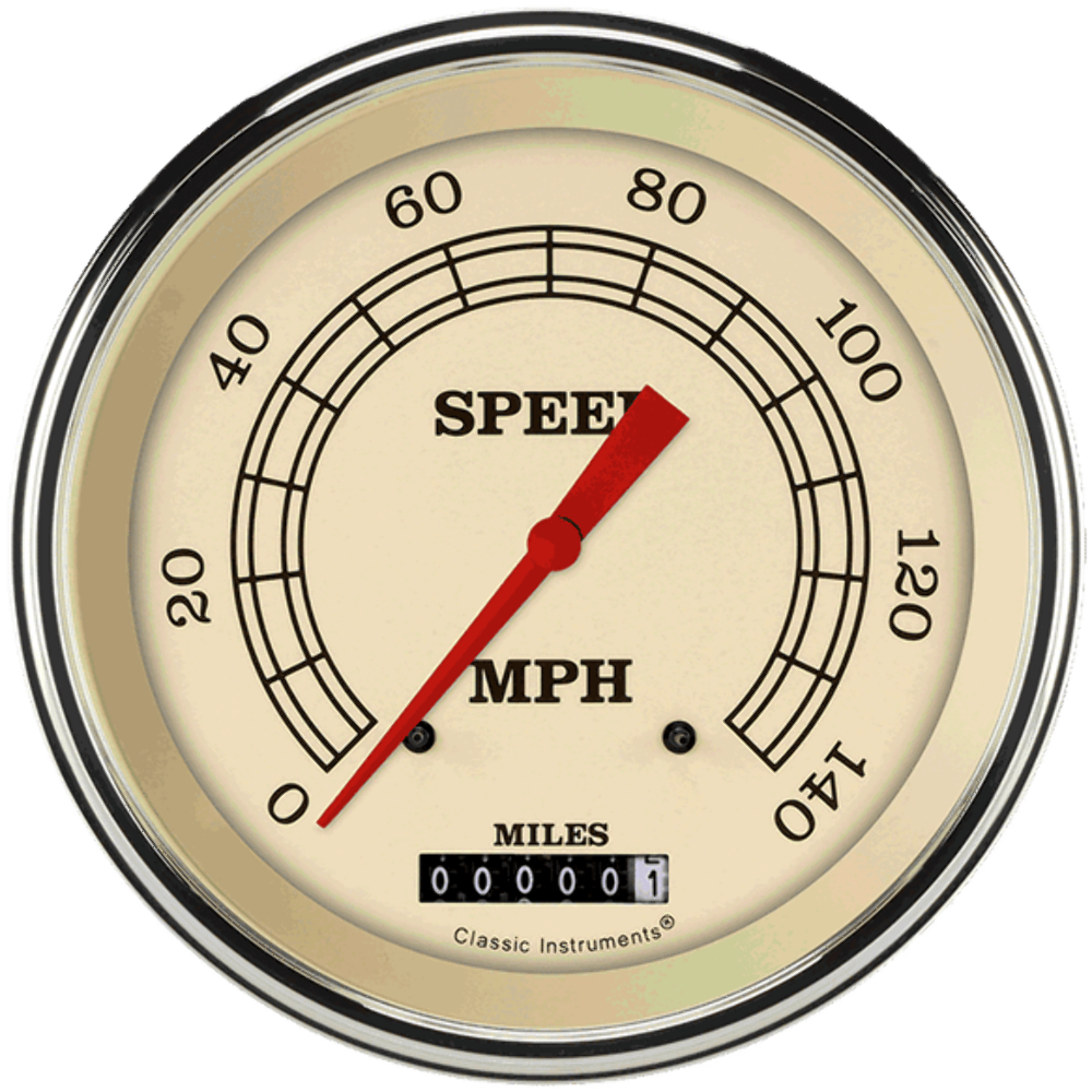 Vintage 4 5/8" Speedometer VT56SLF