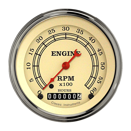Vintage 3 3/8" Tachometer VT60HSLF