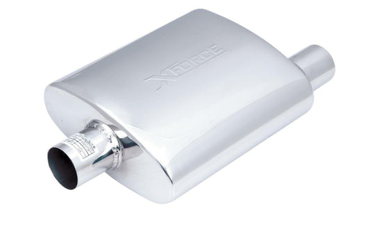 XFORCE Exhaust VX05-1263 - Stainless Steel Oval Exhaust Resonator