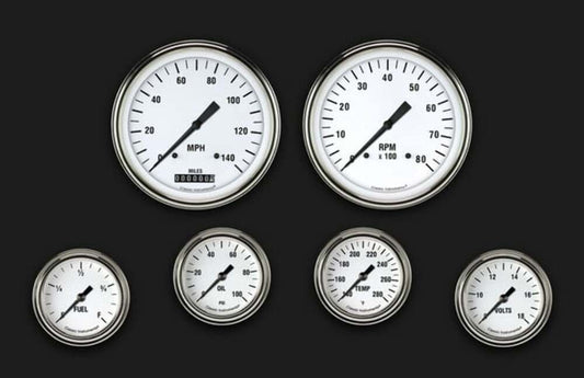 White Hot Six Gauge Set 351 WH351SLF