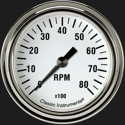 White Hot 2 5/8" Tachometer WH383SLF