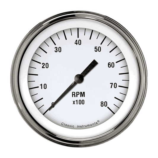 White Hot 3 3/8" Tachometer WH80SLF