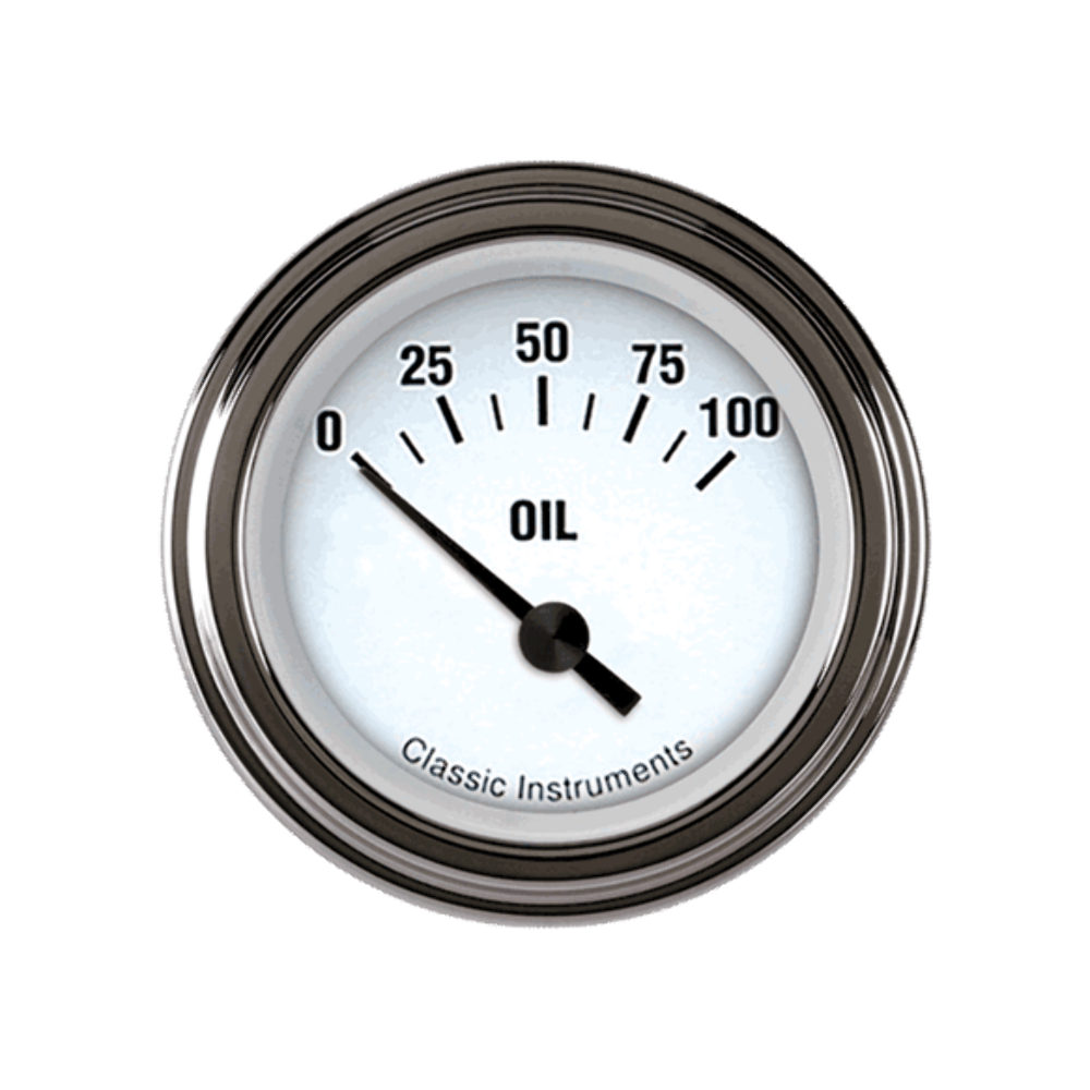 White Hot 2 1/8" Oil Pressure WH81SLF