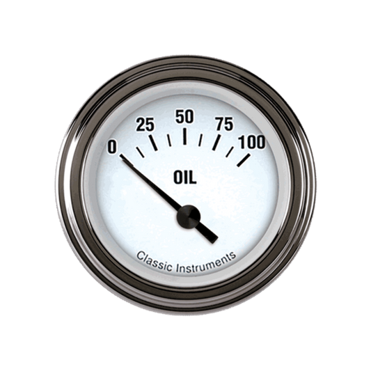 White Hot 2 1/8" Oil Pressure WH81SLF