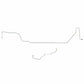 2003-05 Jeep Liberty Intermediate Brake Line No-ABS Stainless - WIN0242SS
