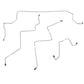 2002-2005 Dodge Ram 1500 Front Brake Line Kit 2WD RWABS Stainless WKT0201SS