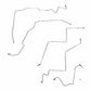2002-05 Dodge Ram 1500 Front Brake Line Kit 4WD RWABS Stainless Steel WKT0203SS
