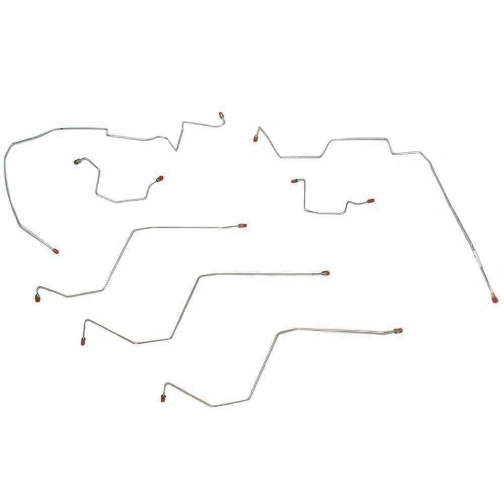 Front Brake Line Kit For Dodge Ram 1500 2002-2005 w/ 4WD AWABS-WKT0204SS - Front Lines Car Part People