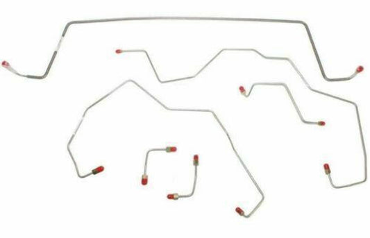 2002 Jeep Liberty Front Brake Line Kit 4x4 No ABS No Traction Control -WKT0241SS - Front Lines Car Part People