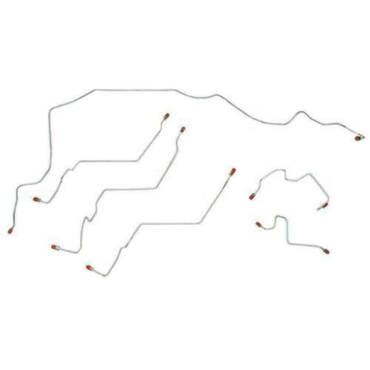 For Dodge Ram 3500 2003-2005 Front Brake Line Kit w/ 4WD AWABS-WKT0354OM - Front Lines Car Part People