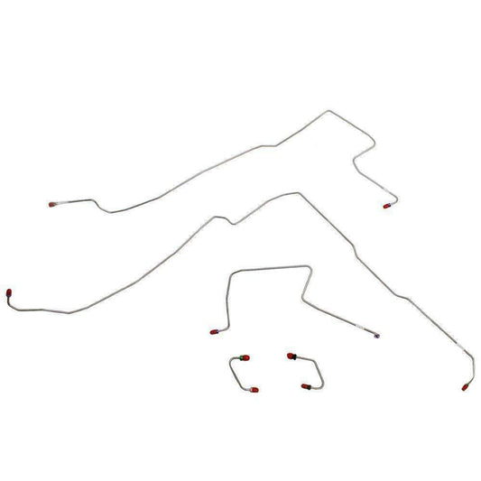 97-06 Jeep Wrangler Front Brake Kit Line Kit No ABS Stainless Steel - Front Lines Car Part People